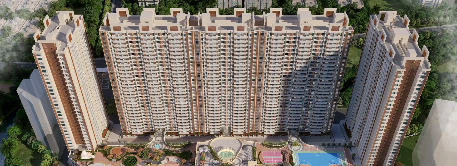 Nivasa Green City Dombivli East elevation, 1 & 2 BHK apartments in Nandivali