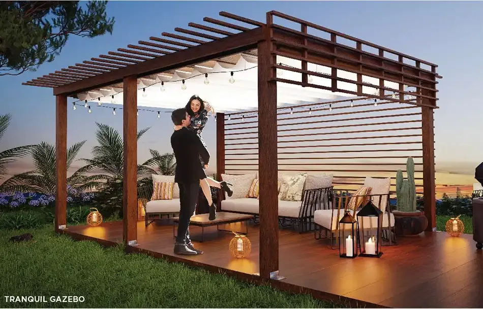 Nivasa Green City amenity deck render, Dombivli East