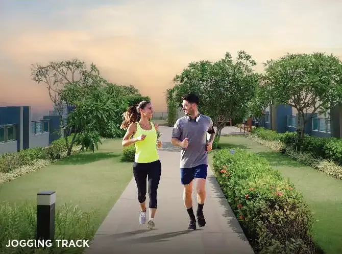 Nivasa Green City landscaped garden render, Nandivali